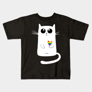 Cute Cat LGBT Kids T-Shirt